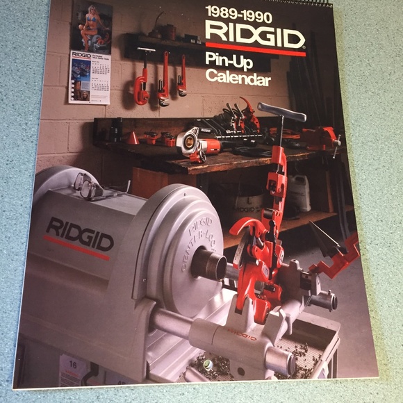 VINTAGE RIDGID TOOLS 9 -2 YEAR PIN-UP CALENDARS 1979-1998 INC RAQUEL WELCH REDO - Picture 7 of 17
